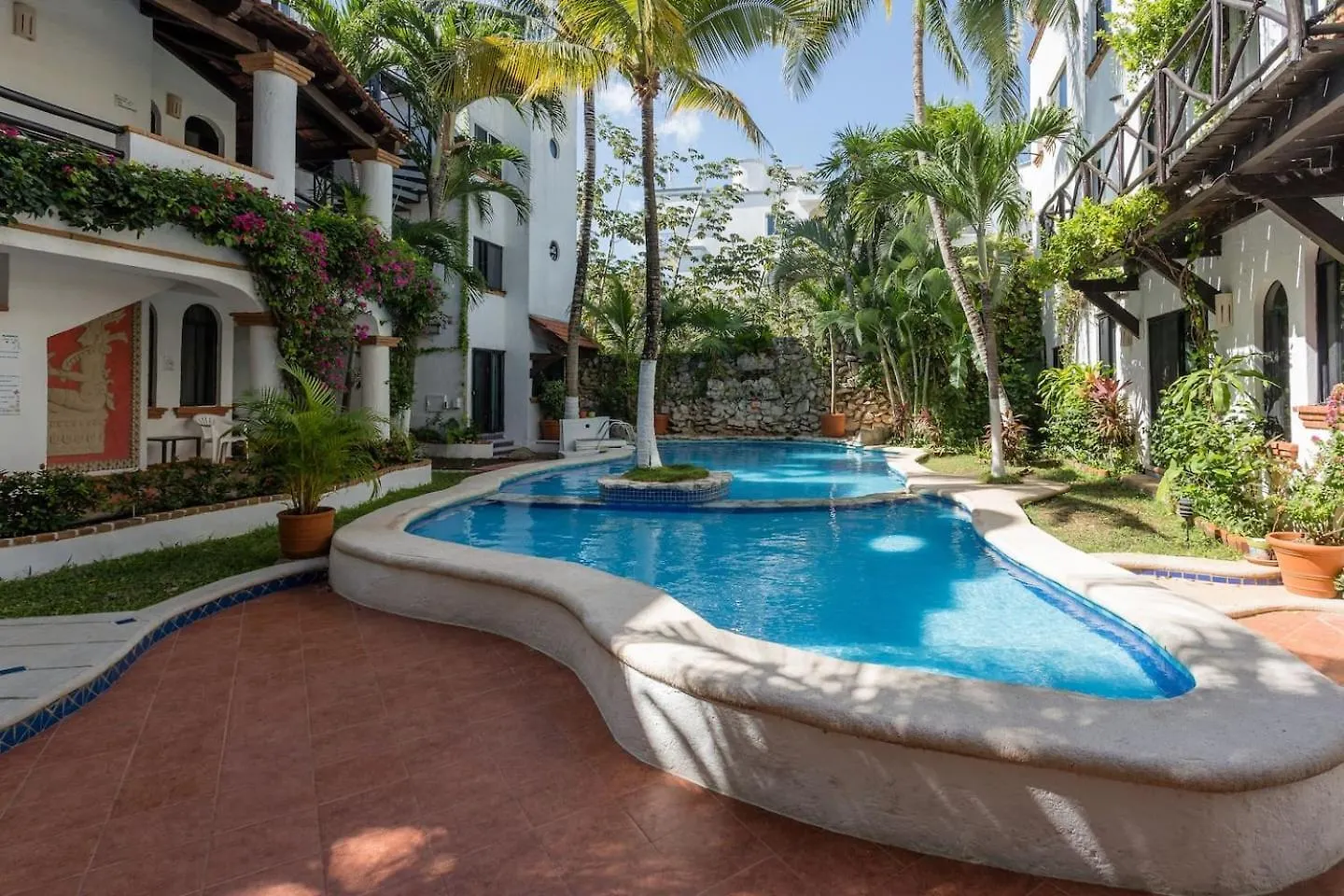Downtown Hacienda Style 1Br With Pool Steps To Beach プレヤデルカーメン 0*,